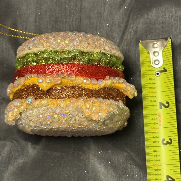 Bejewelled Cheeseburger ornament - Picture 3 of 5